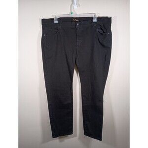 Old Navy Jeans Womens Plus Size 20 Regular Black The Diva Straight Stretch